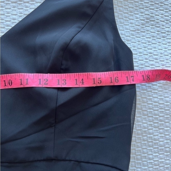 Social Bridesmaids Sleeveless Tie Back NWT Chiffon Trumpet Gown size 12 - Picture 12 of 16